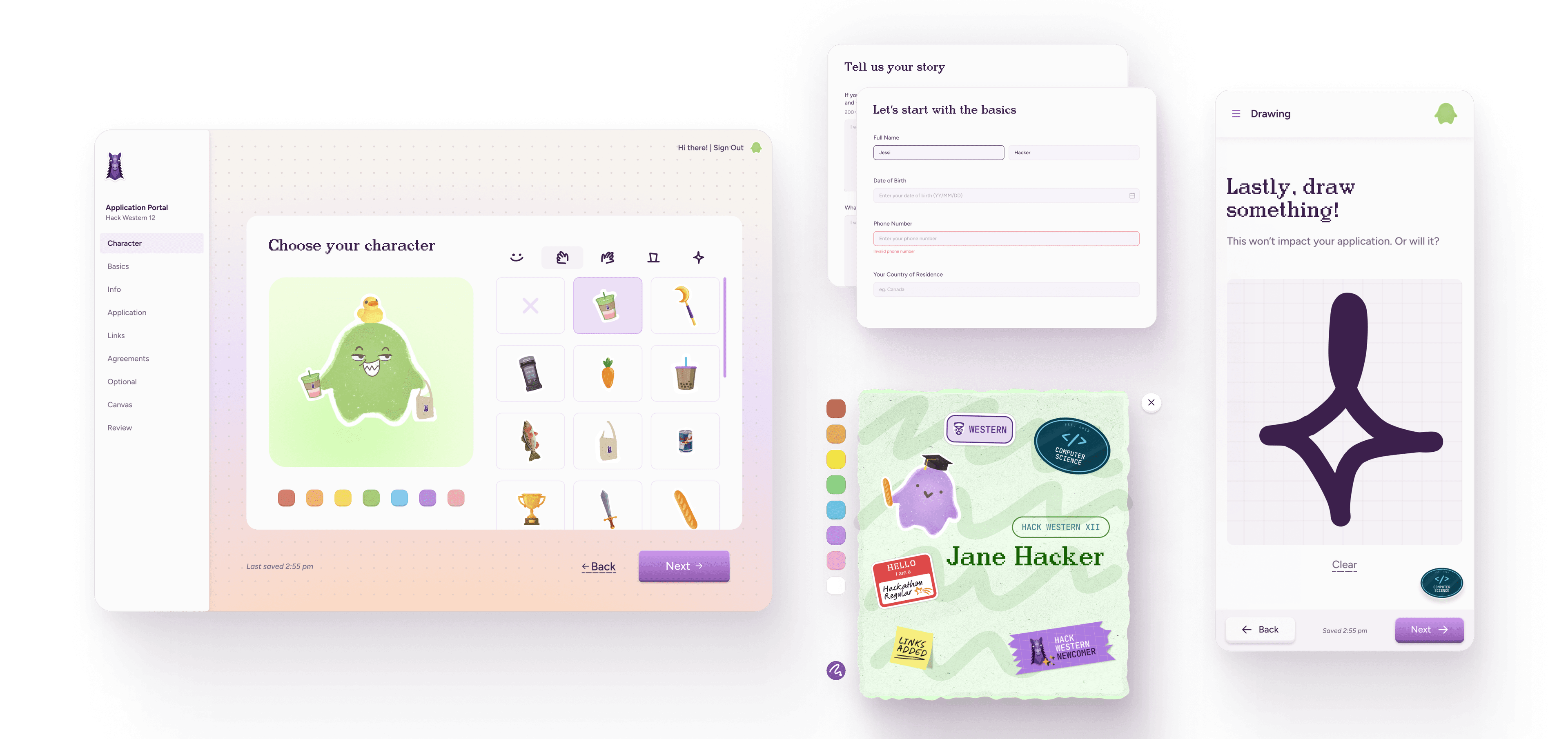 Designing an inviting application experience for 2,000 hackers