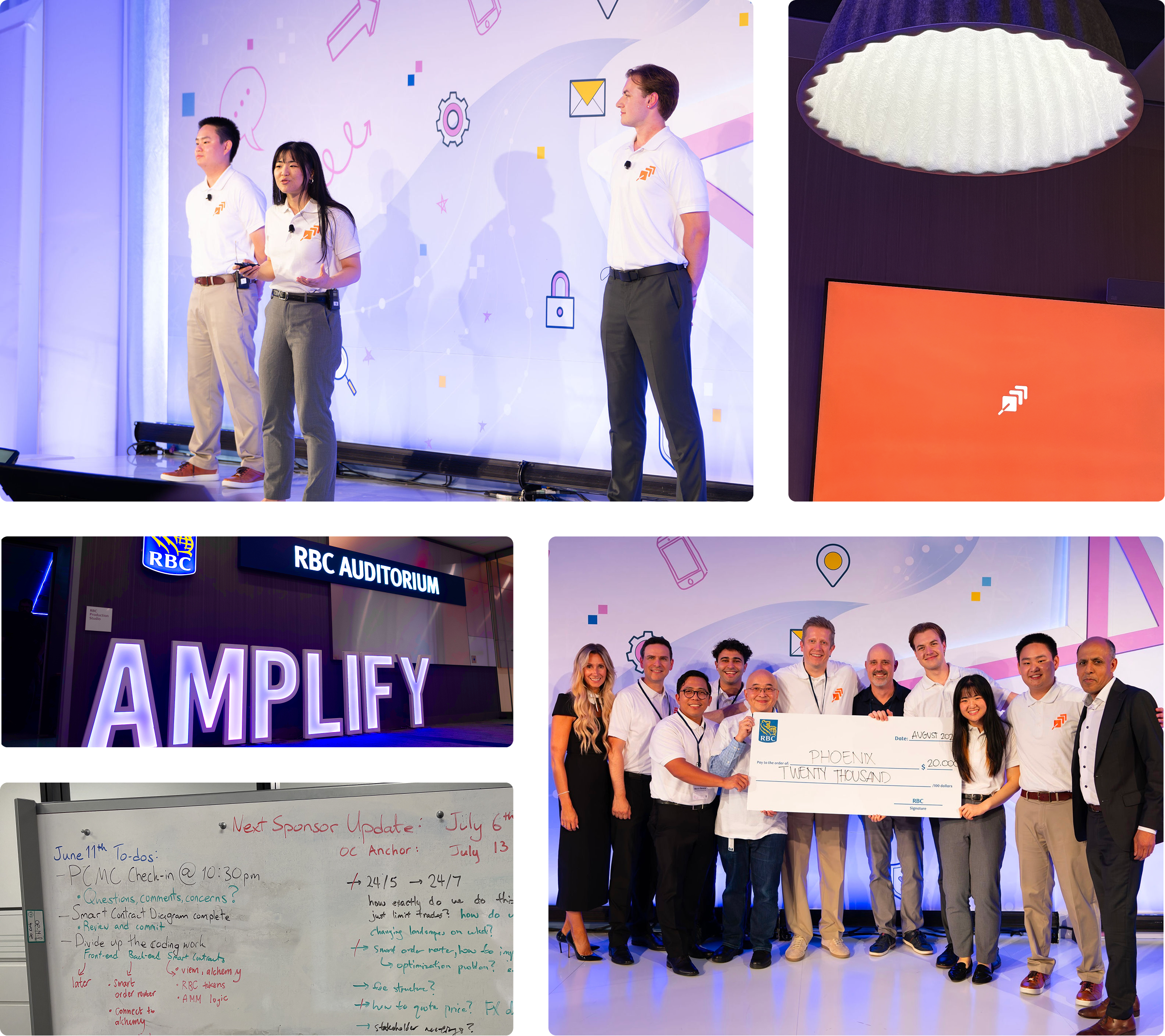 A collage of photos from my RBC Amplify experience.